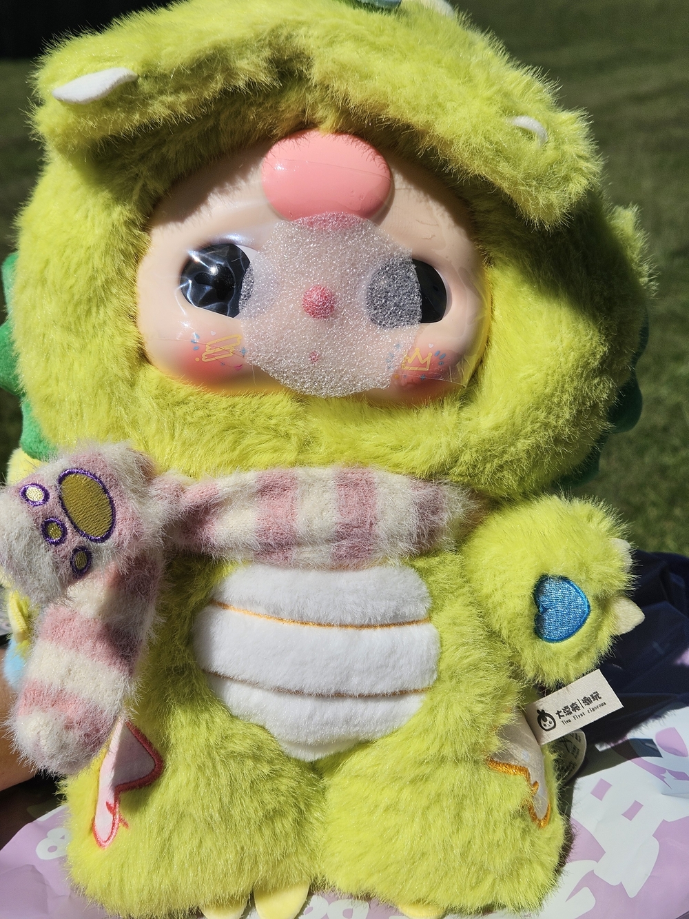 Baby Three BB3 SWEET DREAMS 400% Dino with Striped Scarf